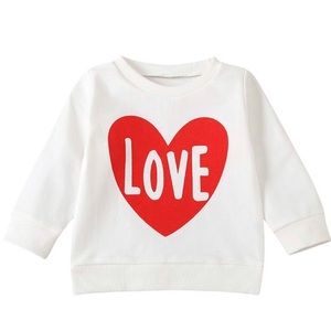 Baby/Toddler Love long sleeve Sweat Shirt, Valentines Day